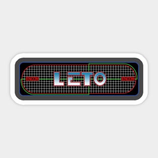 LETO - TRON Video Game Marquee Sticker